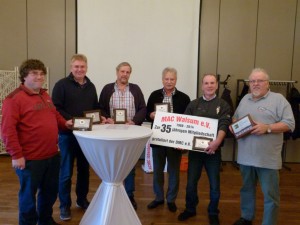 Von links: Van den Heuwel, Göhlich, Brüning, Zick, Kroezemann, Weber 